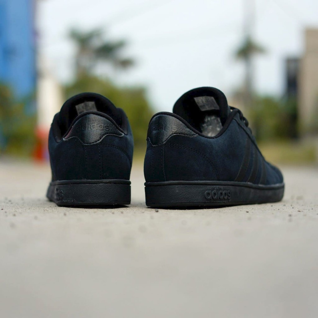 adidas neo baseline suede full black