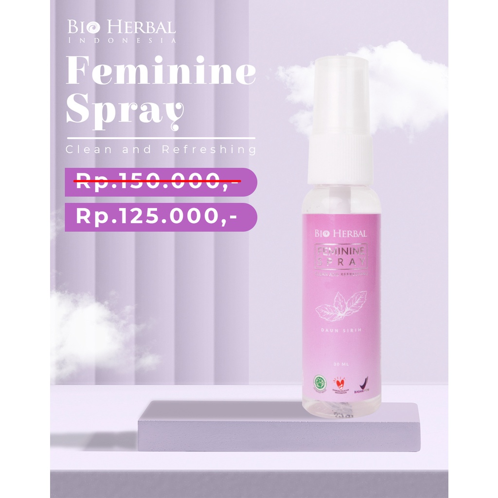 [ORI] Pembersih Area Kewanitaan Herbal Menjaga Area Kewanitaan Tetap Kesat &amp; Hygienis - Bio Herbal Femine Spray 30 ML