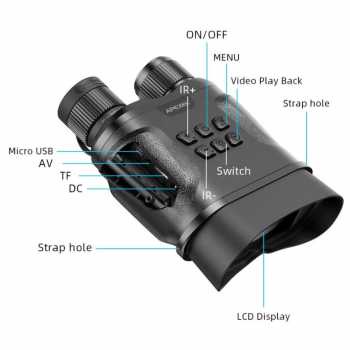 Teropong Binocular Malam Teropong Berburu Malam Dengan Night Vision Binocular Video Recorder 1080P - APL-NV01