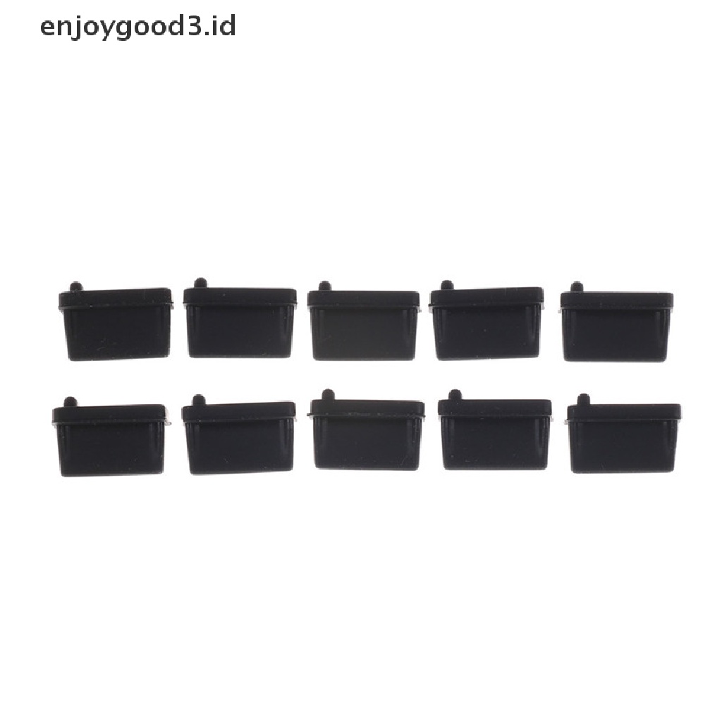 (Rready Stock) 10 Pcs Plug Penutup Port USB Female Tipe A Bahan Karet Warna Hitam (ID)