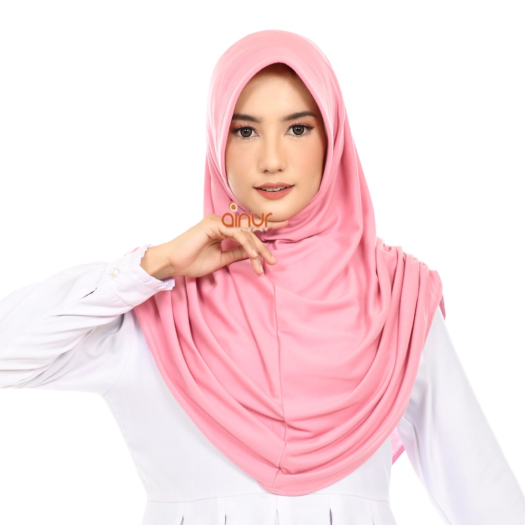 Jilbab Instan Lipit Pet antem, bahan kaos TC