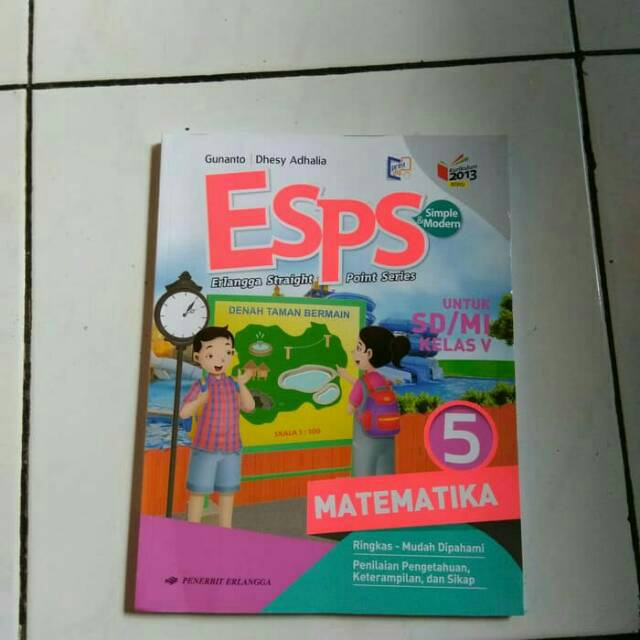 Esps Matematika Kelas 5 Sd Penerbit Erlangga Kurikulum 2013 Shopee Indonesia