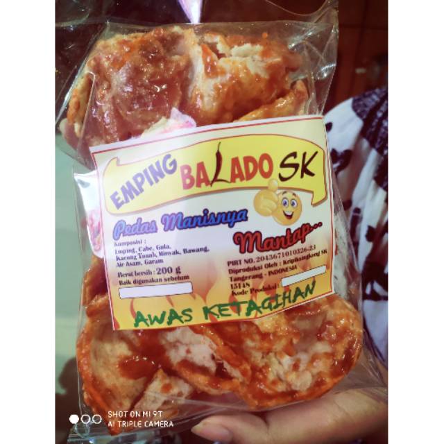 

Emping pedas manis