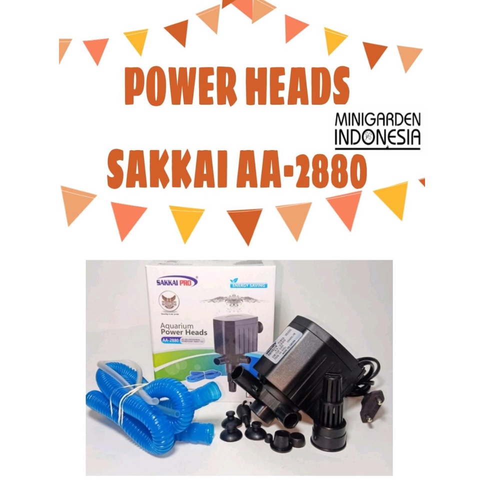 POWER HEADS SAKKAI PRO AA-2880 POMPA CELUP AQUARIUM SUBMERSIBLE PUMP