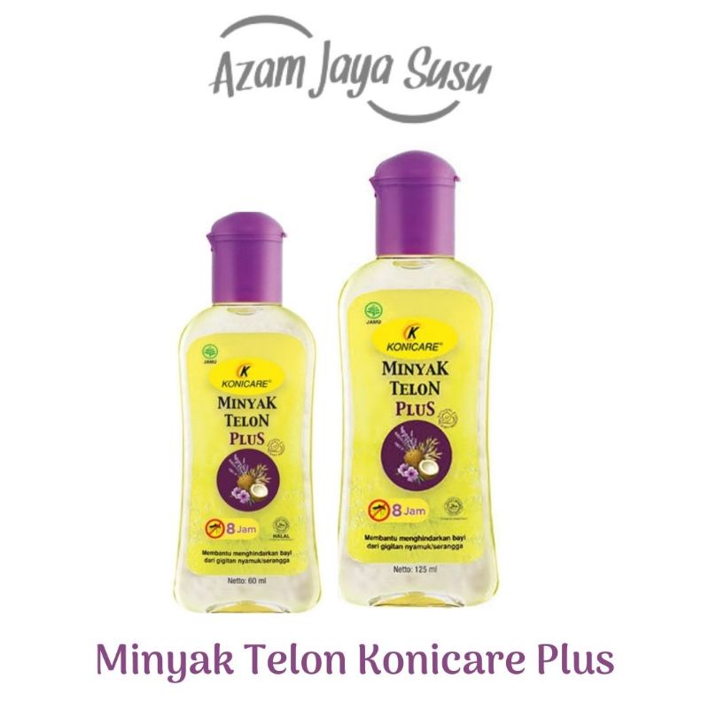 Minyak Telon Konicer Plus Ungu 60ML // 125ML Azzam Jaya Susu