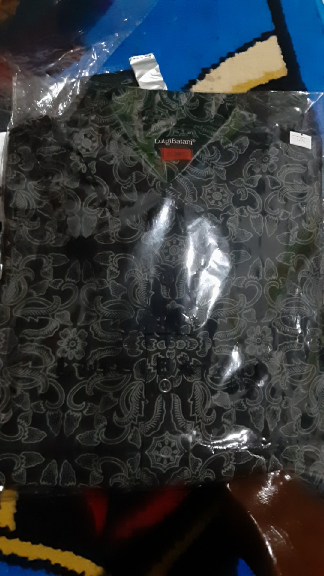 Kemeja Batik Slimfit Anak Hitam Abu Batikbule