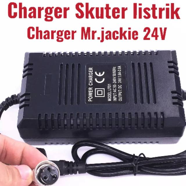 Charger skuter elektrik charger scooter electric charger skuter listrik charger mr jackie 24V