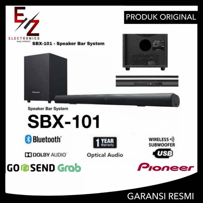 PIONEER SB-X101 SOUNDBAR SPEAKER BLUETOOTH WIRELES SUBWOOFER SB X101