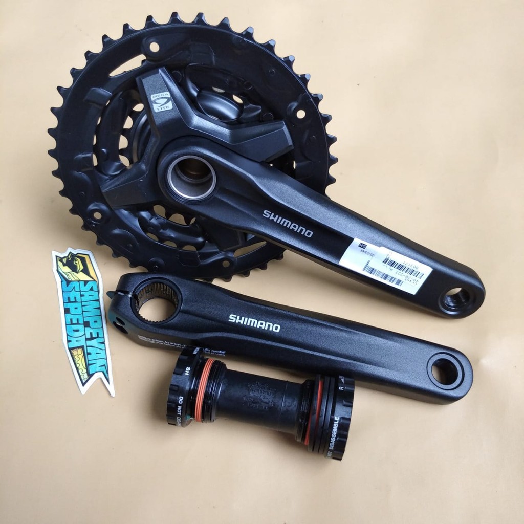 Crank Gir Gear Depan Hollowtech 2 HT2 Sepeda MTB Federal Shimano Altus MT2103 40-30-22T