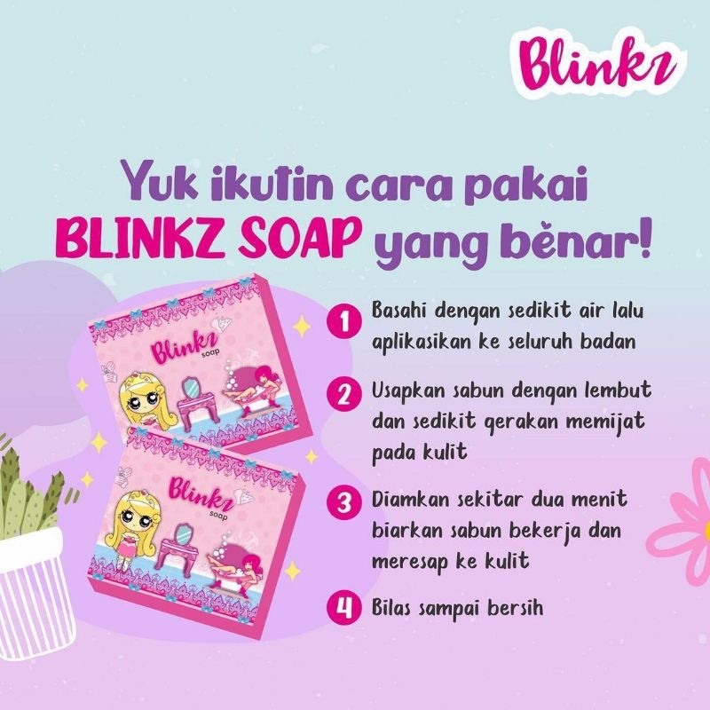 ✨Up Your Look✨ BLINKZ Soap Whitening sabun pencerah pemutih badan wajah