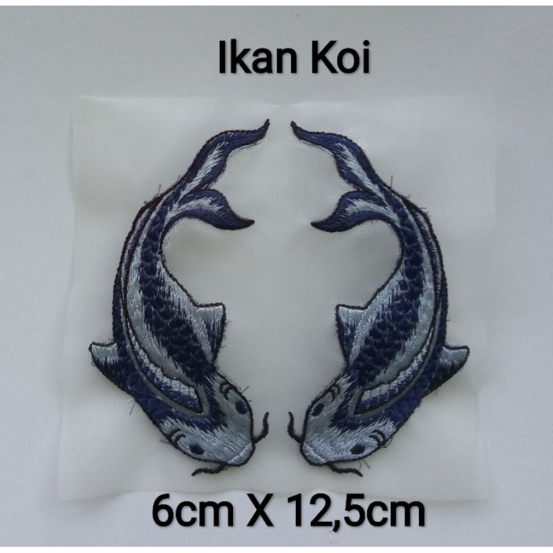Bordir Jahit Patch Ikan Koi (3143)