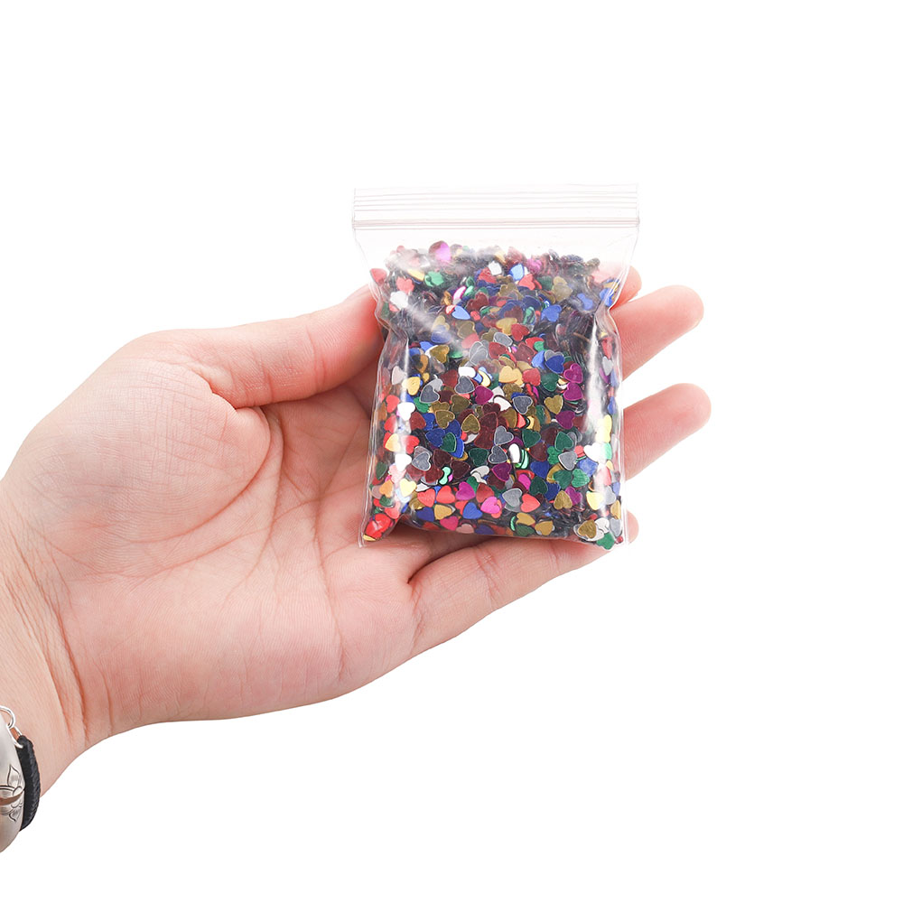 30g 3-4mm Payet Confetti Sprinkles Bentuk Bintang Hati Glitter Untuk Membuat Perhiasan