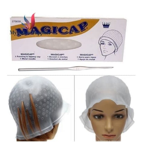 Topi Highlight KARET SILICONE / Cat Rambut + Kaitan