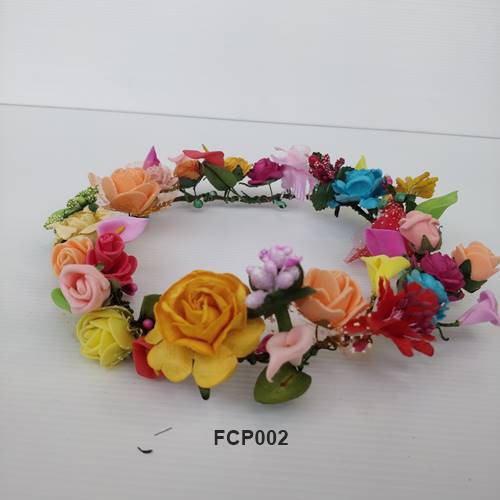 [PALING LARIS] MAHKOTA BUNGA FLOWER CROWN WEDDING BRIDAL PESTA AKSESORIS FCP002