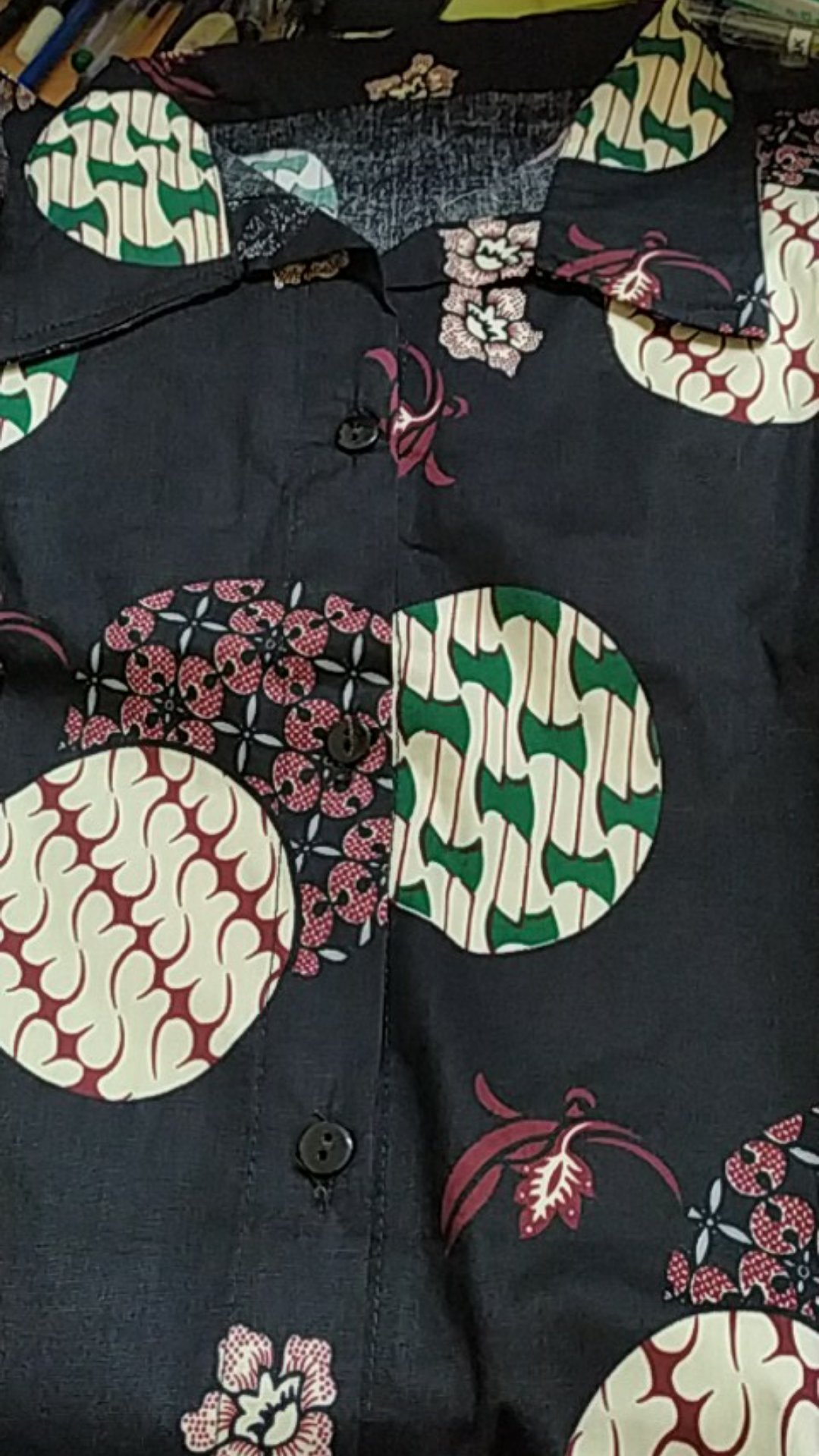 Bl - 03648 Tunik Oversize Wanita Lengan Panjang Batik