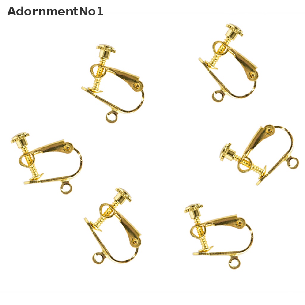 (AdornmentNo1) 10pcs / Set Klip / Jepit Anting Bentuk U Tanpa Tindik Untuk Membuat Perhiasan DIY