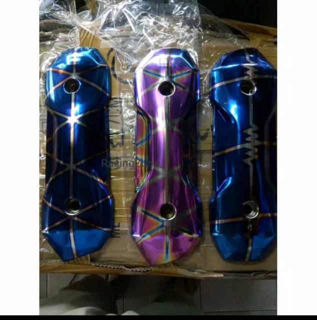 tameng knalpot  honda beat,scoopy blue x