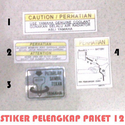 

STIKER PELENGKAP PAKET 12