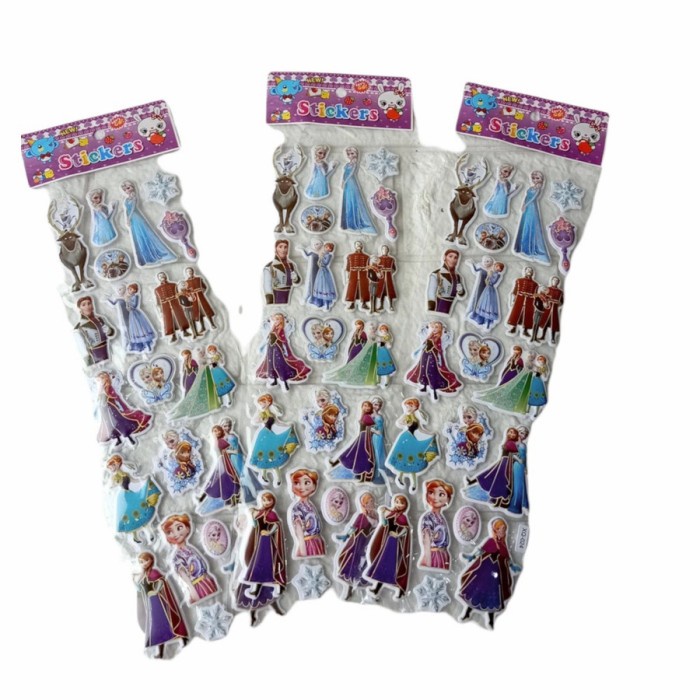 Stiker Anak Frozen Sticker Timbul Anak Motif Frozen