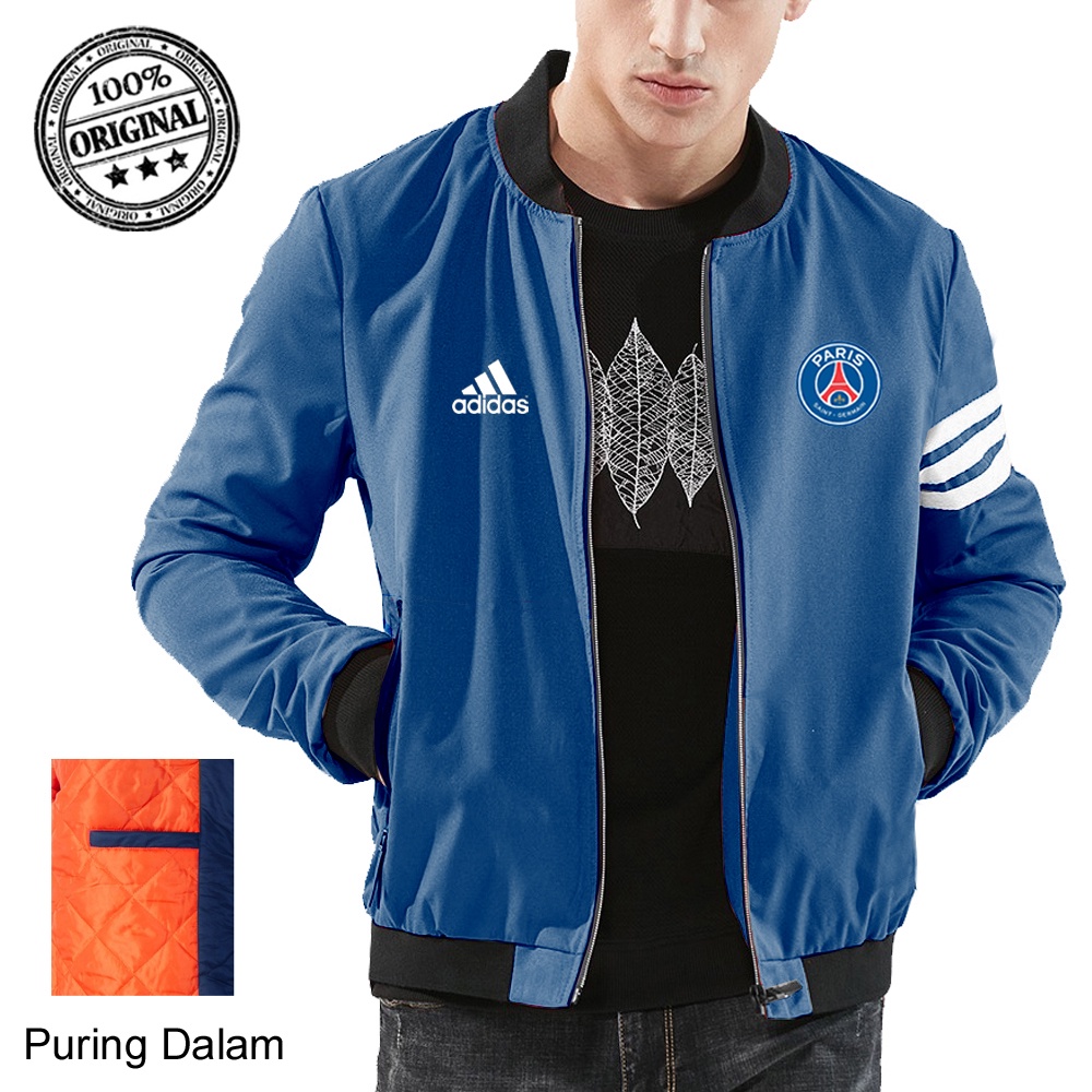 Jaket Bomber PSG / Jaket Lapangan / Jaket Berkualitas Tebaik Logo PSG, Sedia 4 Warna, Ukuran Lengkap