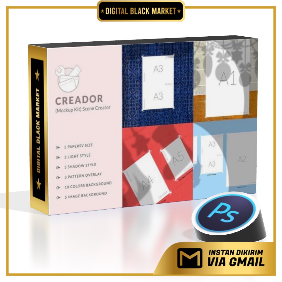 Creador (Mockup Kit) Scene Creator - Adobe Photoshop