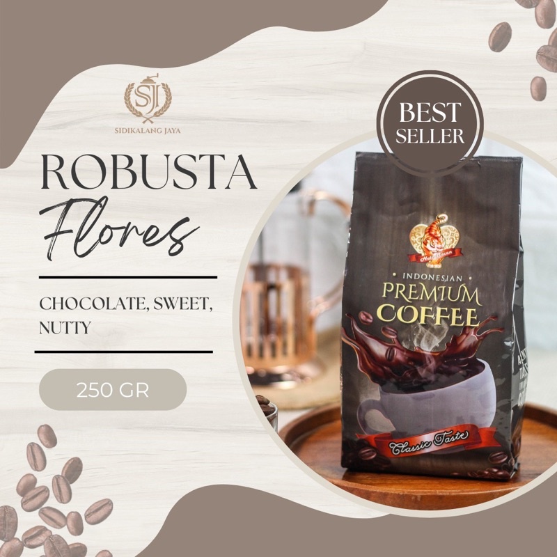 

KOPI ROBUSTA FLORES 250GR