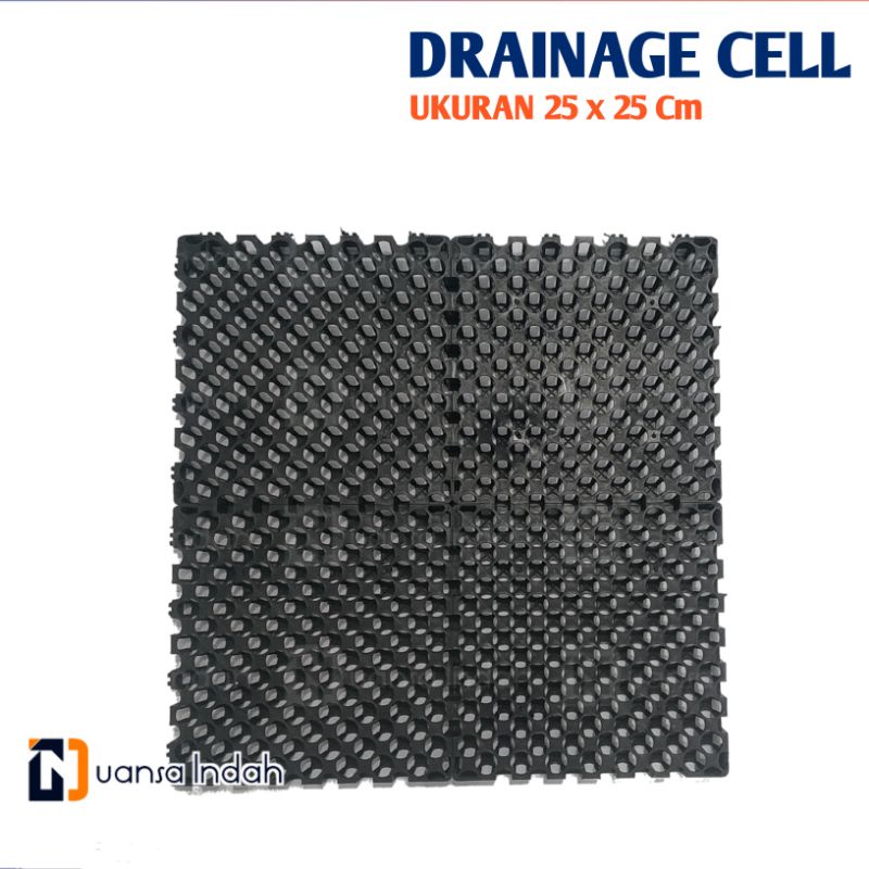 DRAINAGE CELL RUMPUT SINTETIS PERKOTAK UKURAN 25x25 CM