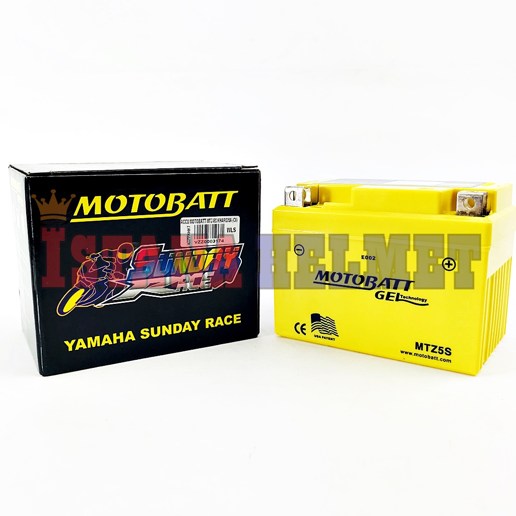 AKI MOTOBATT / ACCU MOTOBATT GEL MTZ5S BEAT/SCOOPY/KHARISMA/NINJA RR