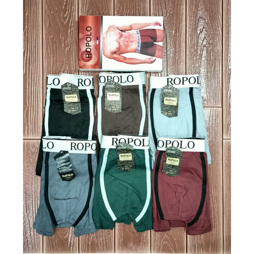 3 PCS BOXER PRIA | BOXER ROPOLO | CELANA DALAM PRIA