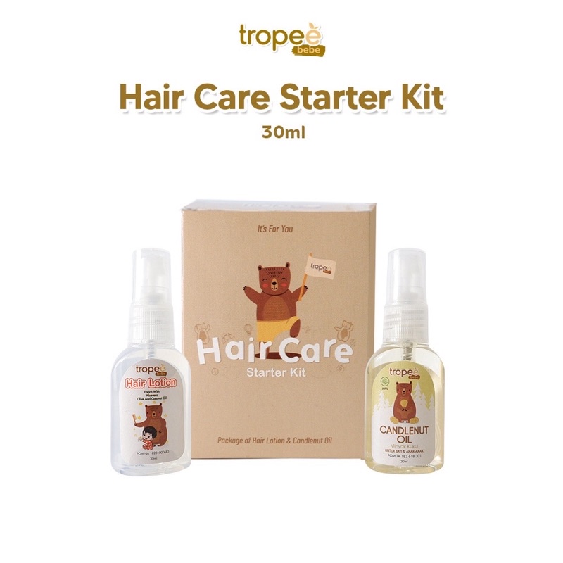 Tropee Bebe - Hair Care Starter Kit/Penyubur rambut anak