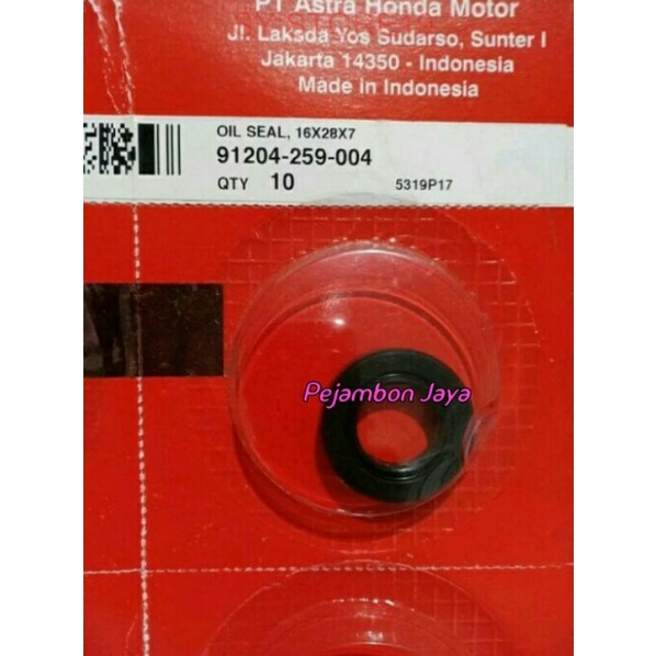 91204259004 OIL SEAL 16X28X7