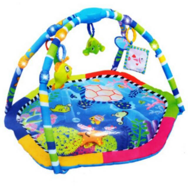 PLIKO PLAYMAT WITH MUSIC&LAMP ELEPHANT FISHING UNDER SEA WORLD