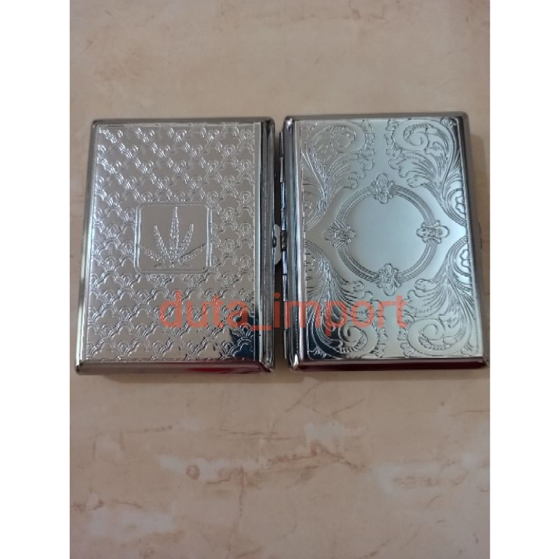 Case Hold Portable/Kotak Serbaguna Motif Logam