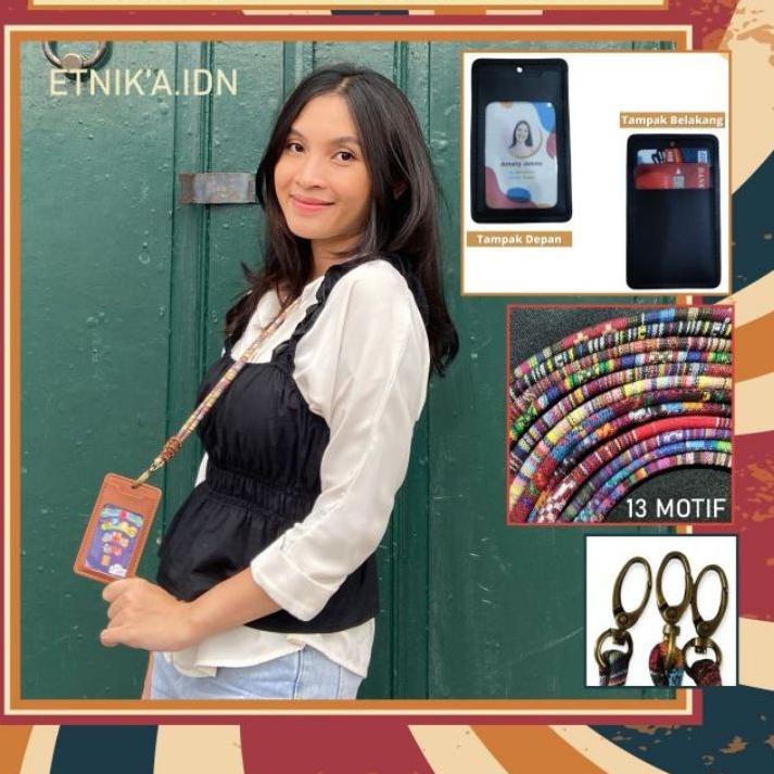 

Paling Diminati.. LANYARD TENUN / ID CARD HOLDER TALI - 3 SLOT KARTU