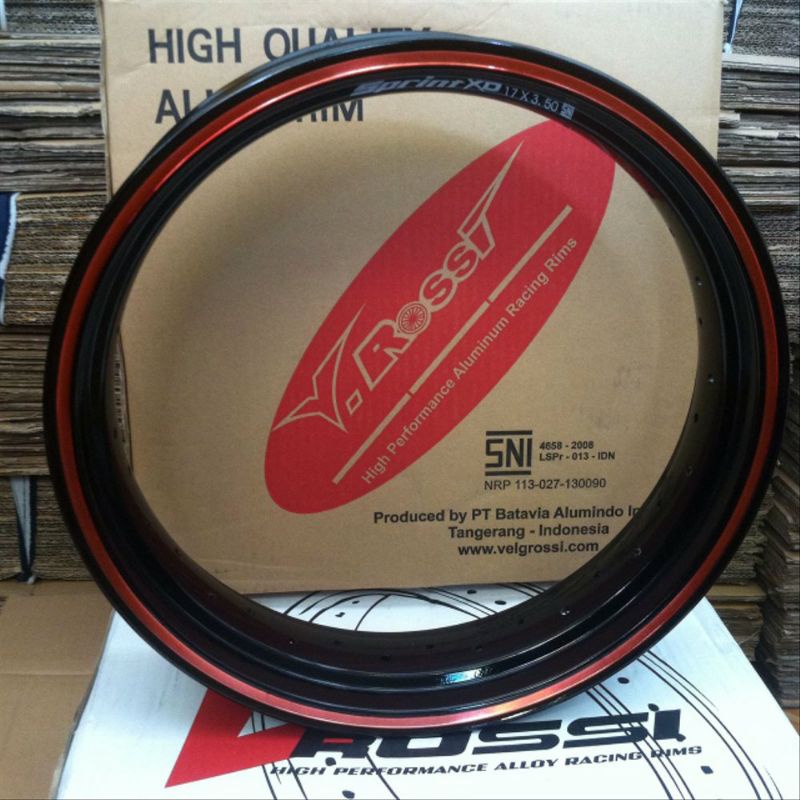 Velg sprint xd 2 tone 350-17 ( black & red )