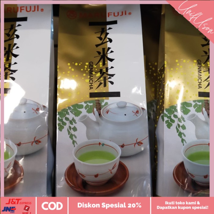 

⭐COD⭐ Marufuji Genmaicha teh hijau 100gr tea jepang
