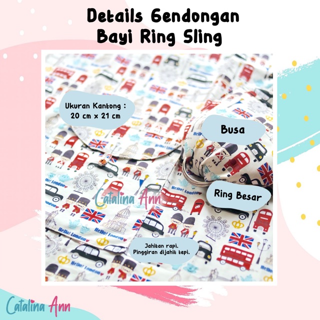 Gendongan Bayi Ring Sling Busa Motif