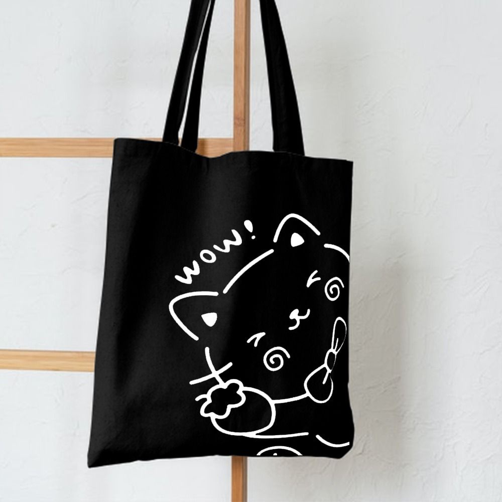 TERLARIS! PESTA SALE 10.10 ! [RESLETING + MUAT LAPTOP] CAT WOW TOTEBAG SEMI KANVAS | TOTEBAG RESLETING | TOTEBAG BESAR | TOTEBAG KOREA | TOTEBAG TEBAL | TOTEBAG LAPTOP | TOTEBAG NONGKI | TOTEBAG MOTIF | TOTEBAG NONGKRONG | TOTEBAG SEPATU | TOTEBAG MERK