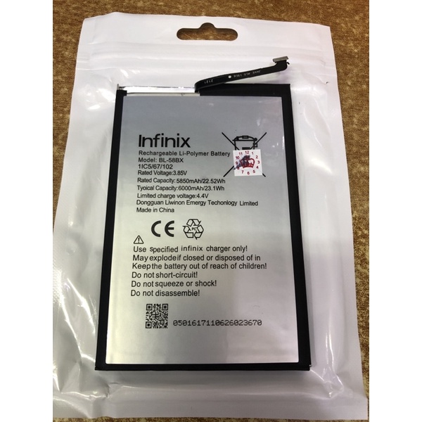 BATTERY INFINIX BL-58BX/ HOT 9 PLAY/ HOT 10 PLAY ORI