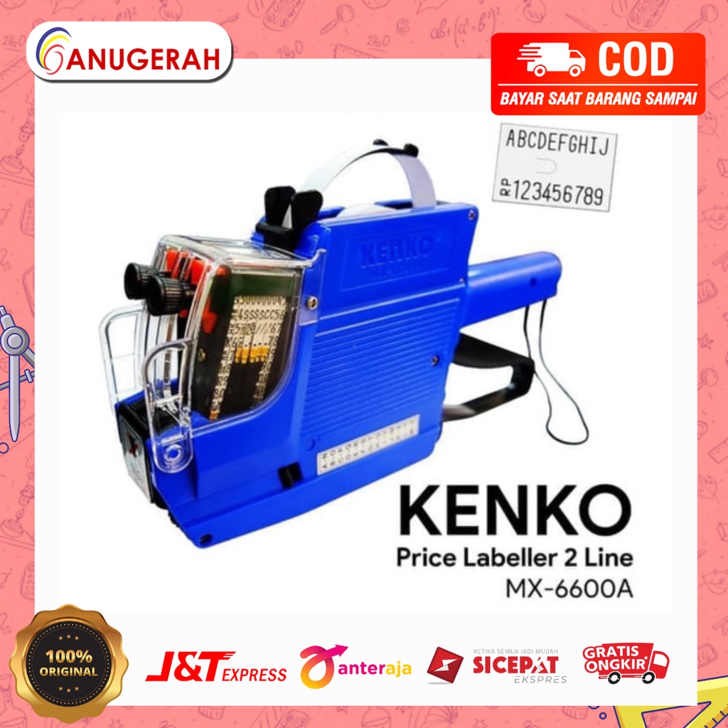 

KENKO MX 6600 MESIN LABEL 10 DIGIT 2 LINE