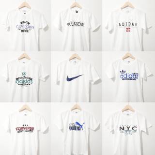  BAJU  KAOS KATUN PUTIH TULANG HARGA  MURAH YG SPORTY NYAMAN 