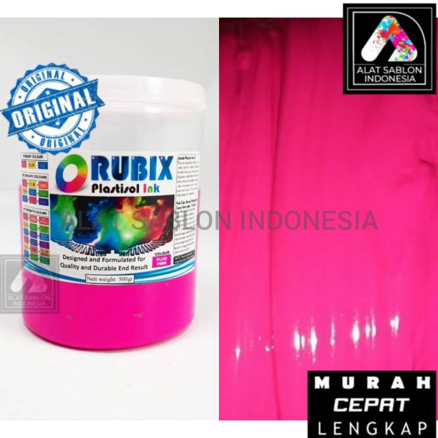 

TINTA SABLON PLASTISOL RUBIX PINK STABILO FLO PINK 500GR