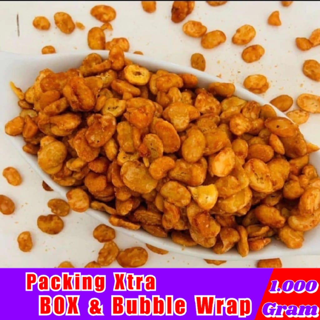 

[1Kg] Kacang Koro Pedas / Kacang Merci Kupas Balado - Hufaida Snack snack kiloan