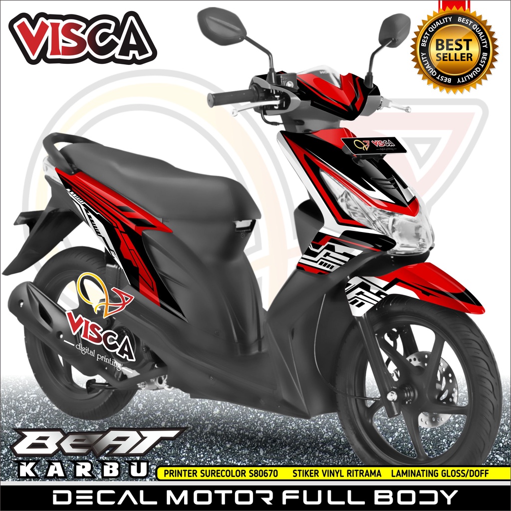 Decal Beat Karbu Decal Beat Full Body Stiker Beat Karbu Full Body Dekal Beat Karbu Striping Beat Kar