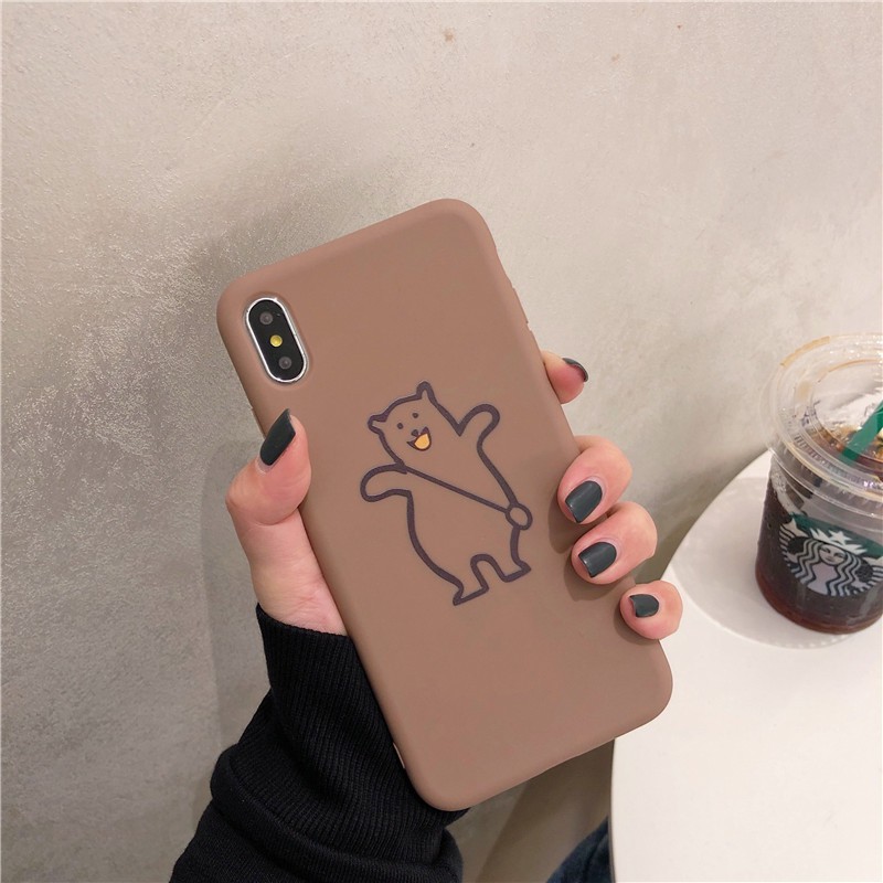 Bear Softcase Printing Samsung A10 J5 2016 J5 Prime J7 J710 Realme X K3 Redmi 7a Vivo S1 Y12 Y15 Y17