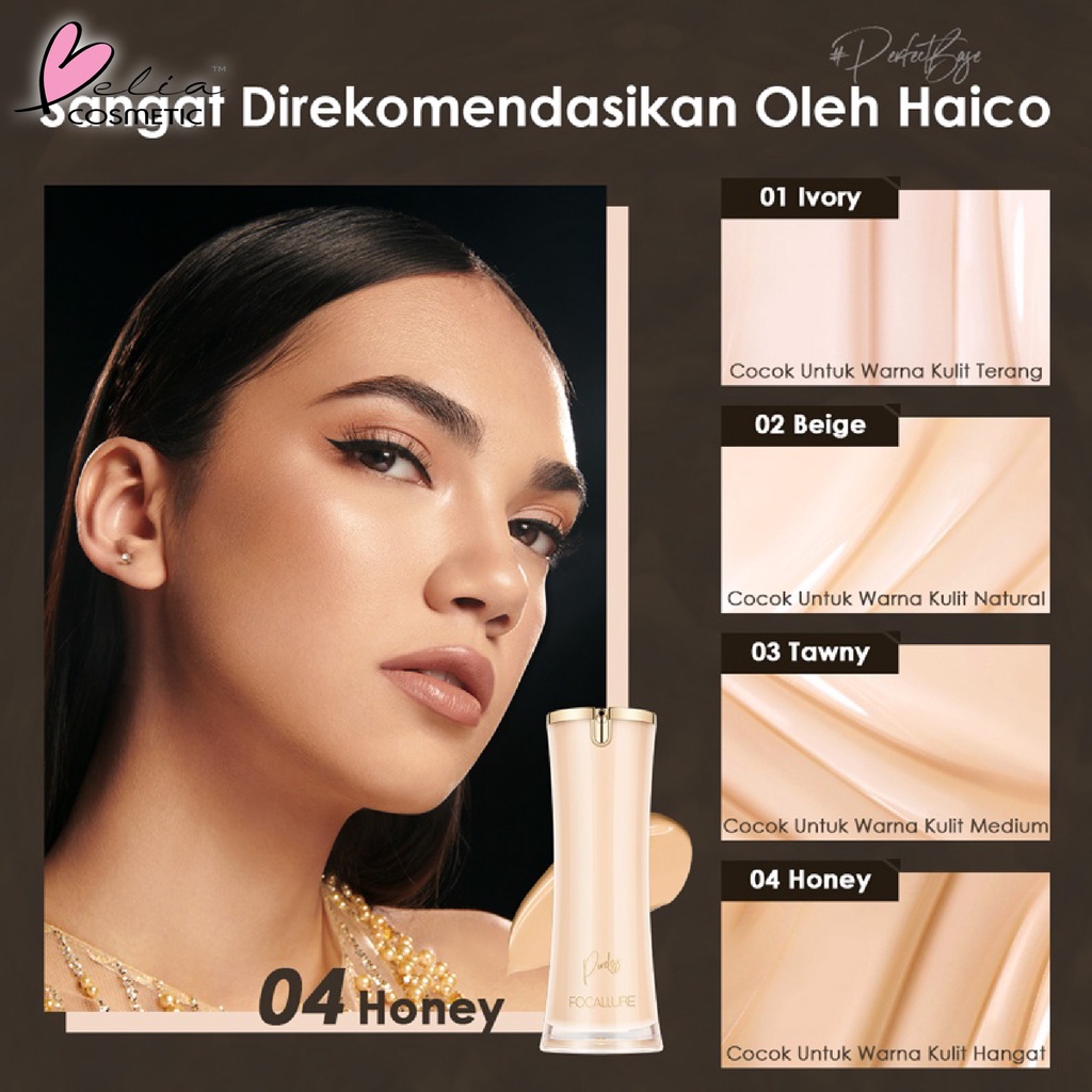 ❤ BELIA ❤ FOCALLURE Lasting Poreless Foundation FA205 | Liquid Foundation | #PerfectBase Liquid Matte Foundation Tahan air Pengontrol Minyak | BPOM