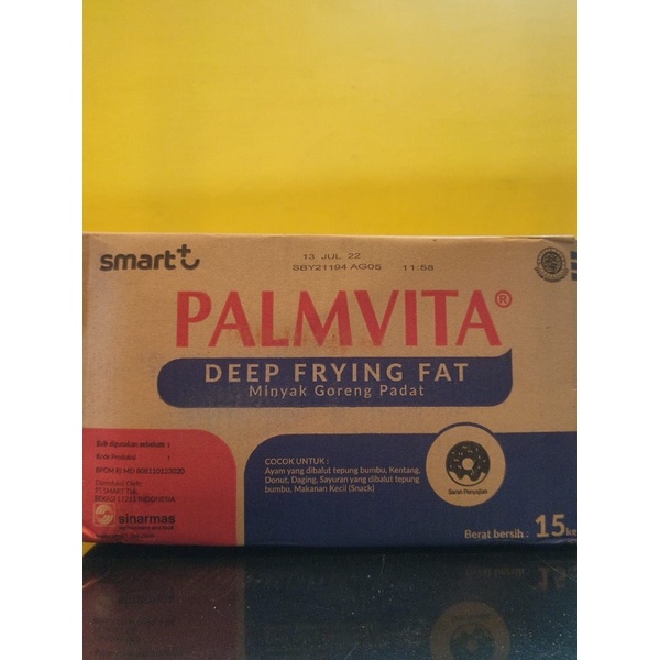 

palmvita minyak padat ( deep frying fat ) kemasan repack 500gr