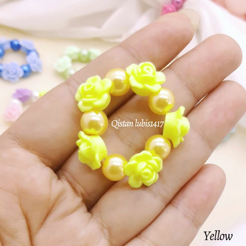 Ring Hijab Rose|Ring Hijab Hand Made|Ring Mempercantik Hijab