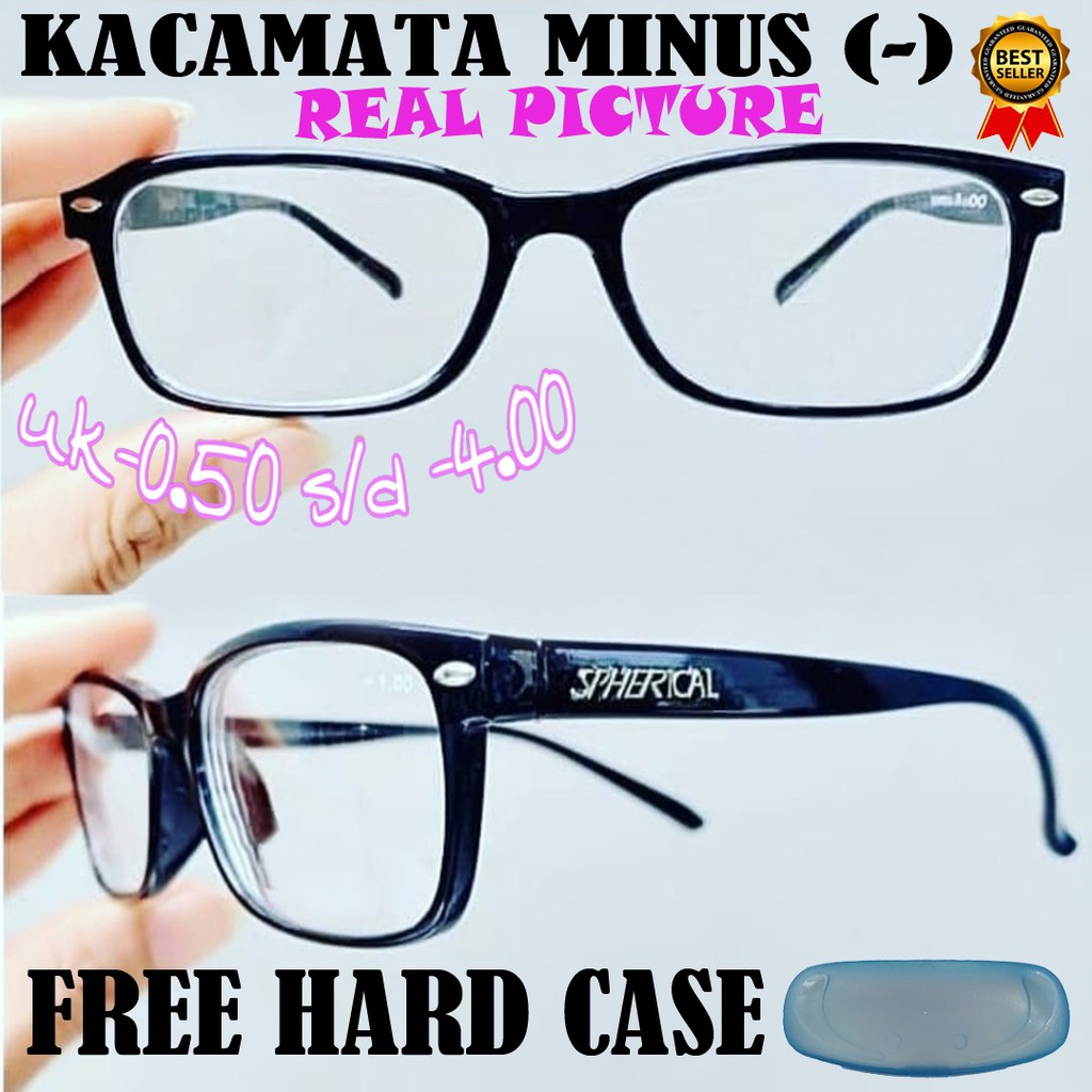 Kacamata MINUS (-) Instan/Siap Pakai UKURAN -0.50 S/D -4.00 Free Case