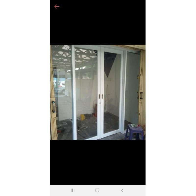 Pintu Sliding 2 daun sliding + 2 daun mati